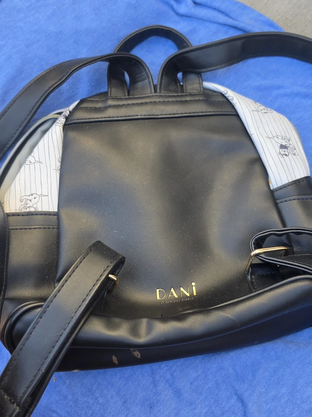 Dani Nichole Dalmatian Mini Backpack - Black & White - Picture 7 of 9